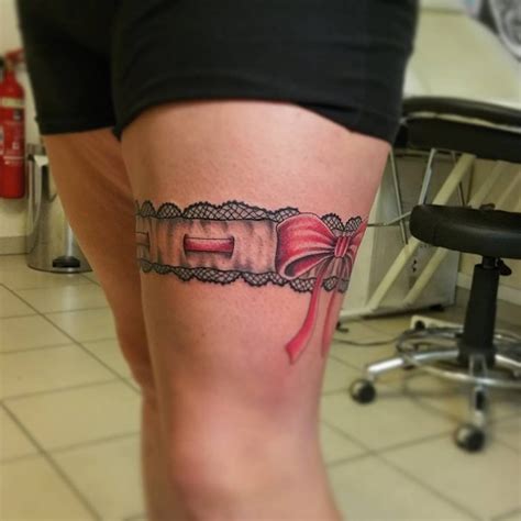 realistic garter tattoo|garter body tattoo designs.